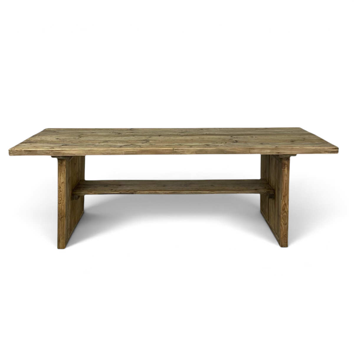 Oyster Reclaimed Pine 220cm Dining Table & Chairs - Pieces For Places
