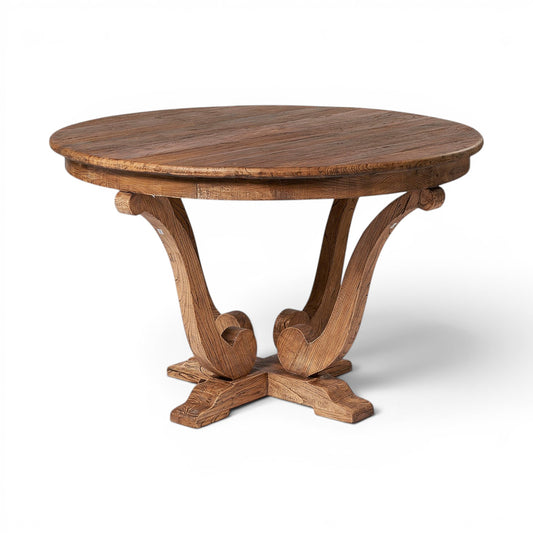 Oyster Elm 120cm Round Table - Pieces For Places