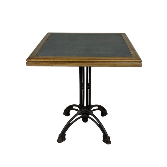 Oyster Square Table with Zinc Top - Pieces For Places