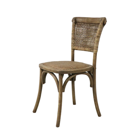 Oyster Oak Woven Back Dining Chair - Pieces For Places