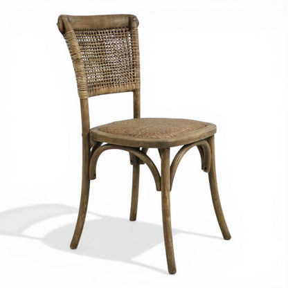 Oyster Oak Wicker Dining Chair