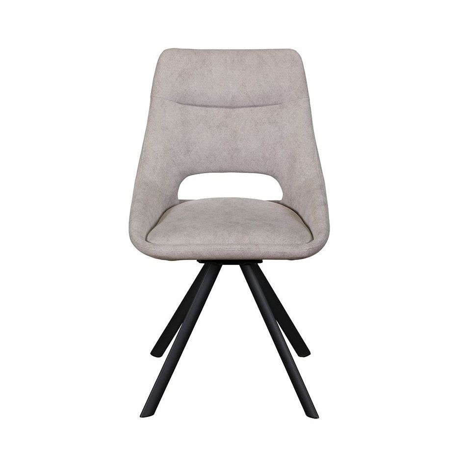 Paige Swivel Dining Chair Light Grey