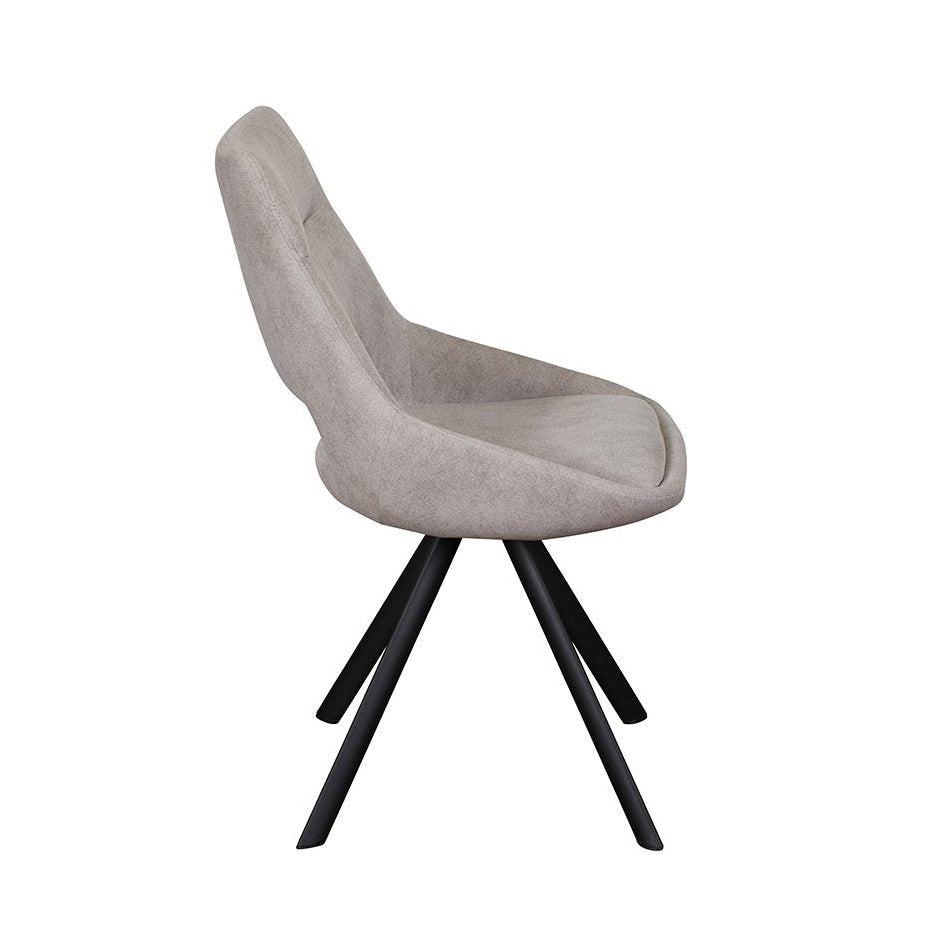 Paige Swivel Dining Chair Light Grey