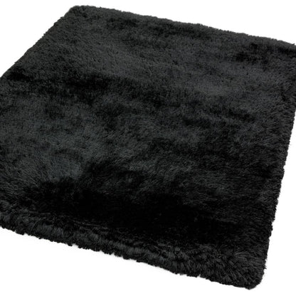 Black Plush Rug - 200cm x 300cm