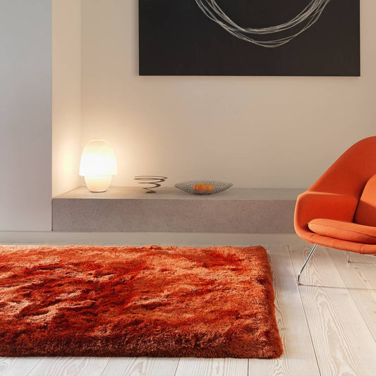 Rust Plush Rug - 200cm x 300cm