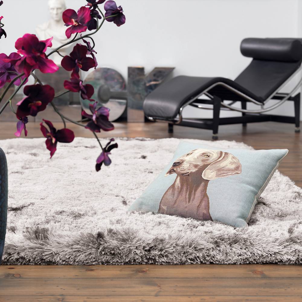 Silver Plush Rug - 200cm x 300cm