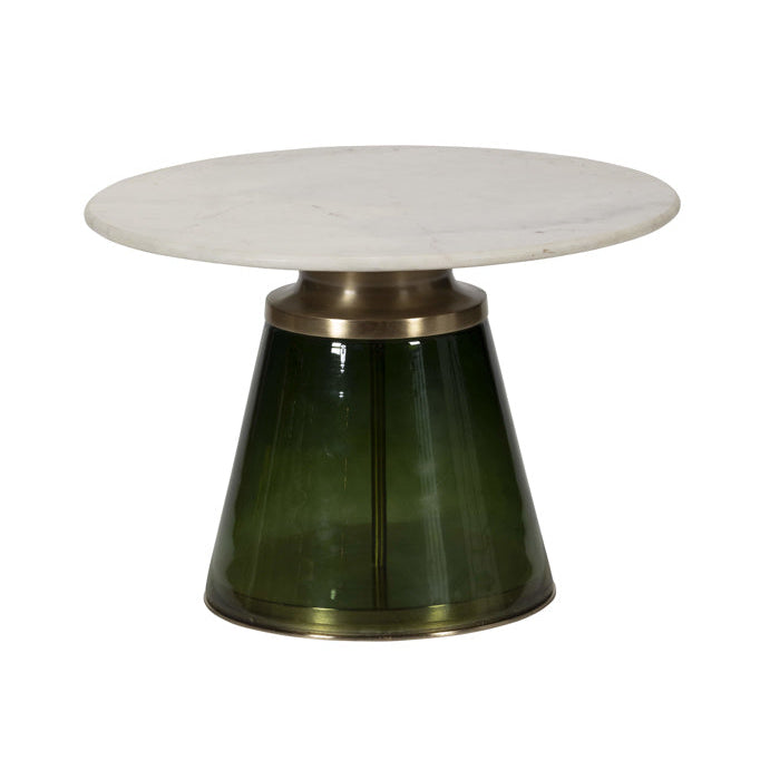 Pose Marble & Glass Coffee Table