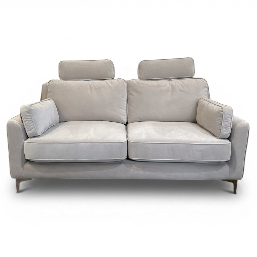 Prato Medium Sofa Grey Velvet - Ex Display