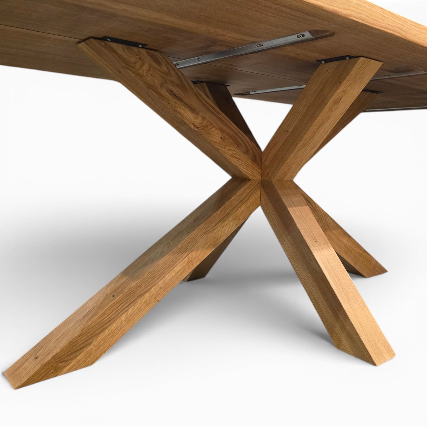 Nature Art Solid Oak 240cm Dining Table, Conny Chairs & Bench Set - Ex Display