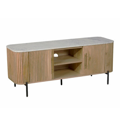 Reed Mango Wood & Marble TV Unit