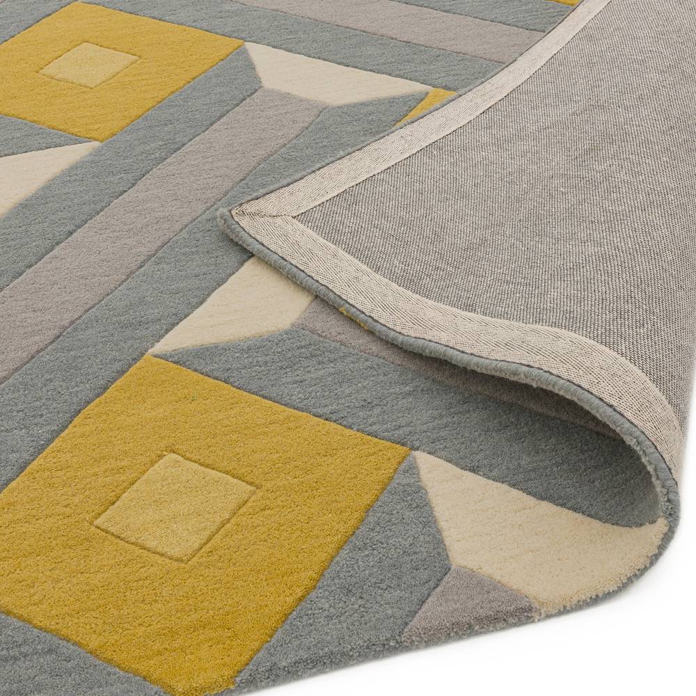 RF01 Motif Ochre Grey Reef Rug - 200cm x 290cm