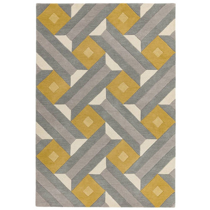 RF01 Motif Ochre Grey Reef Rug - 200cm x 290cm