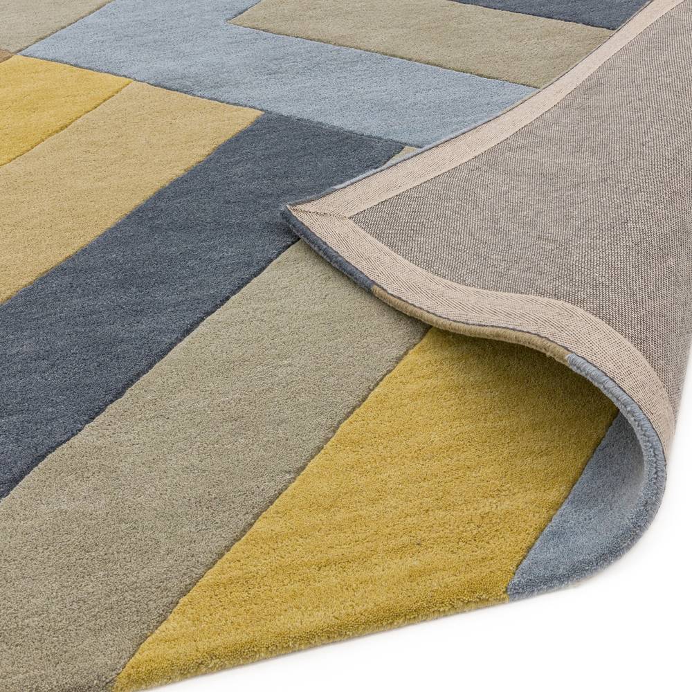 RF02 Big Zig Ochre Grey Reef Rug - 200cm x 290cm