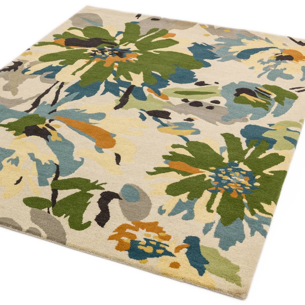 RF11 Floral Green Multi Reef Rug - 200cm x 290cm