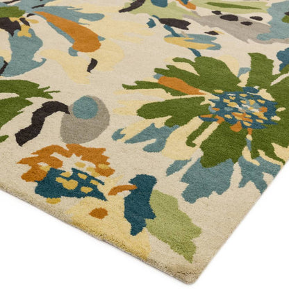 RF11 Floral Green Multi Reef Rug - 200cm x 290cm