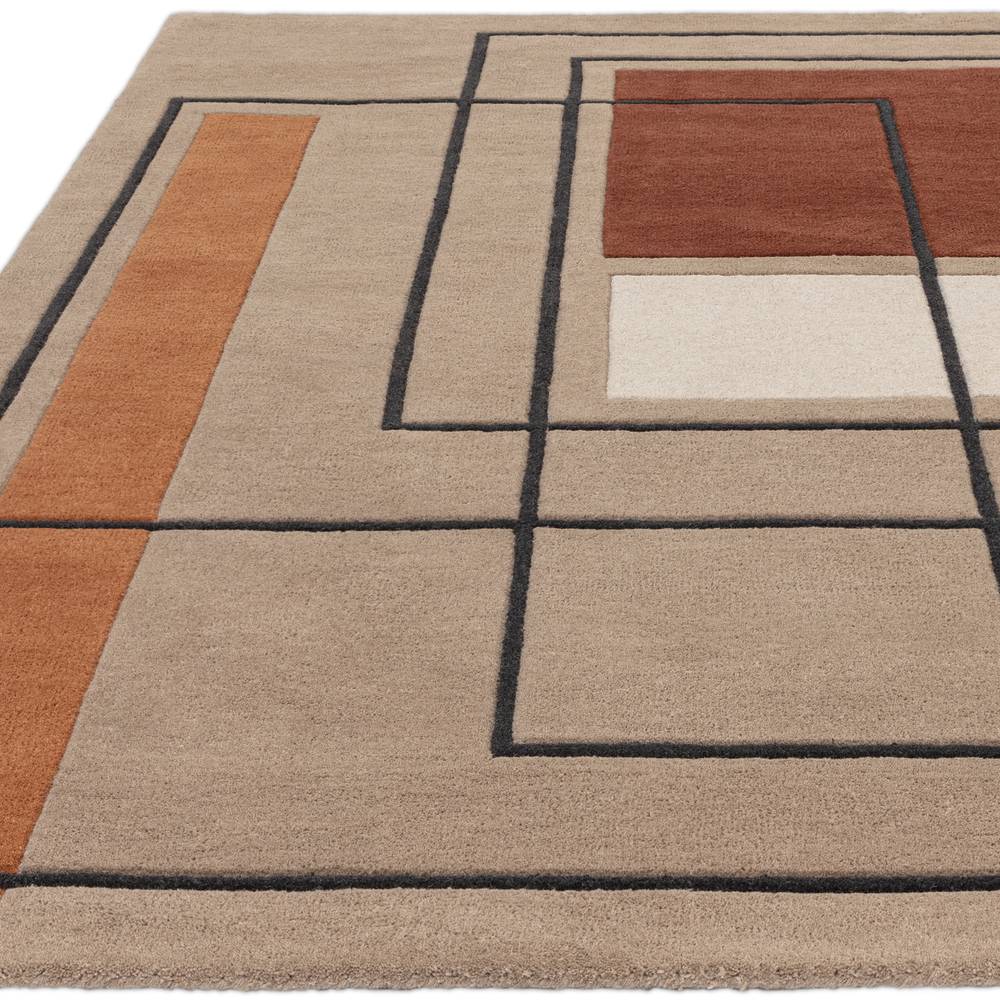 RF20 Outline Terracotta Reef Rug - 200cm x 290cm