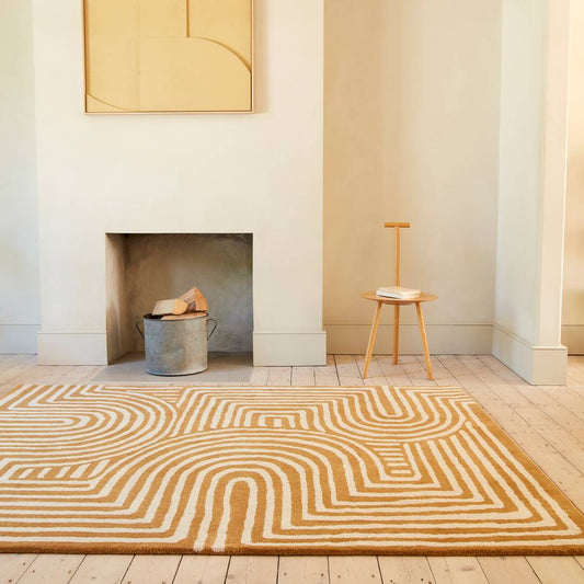 RF28 Curve Ochre Reef Rug - 200cm x 290cm