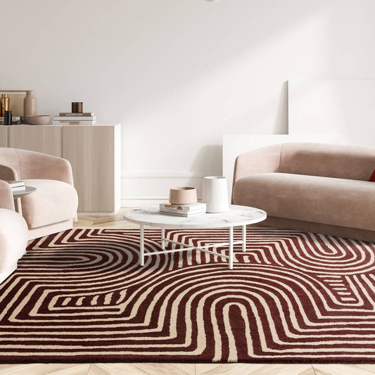 RF29 Curve Plum Reef Rug - 200cm x 290cm