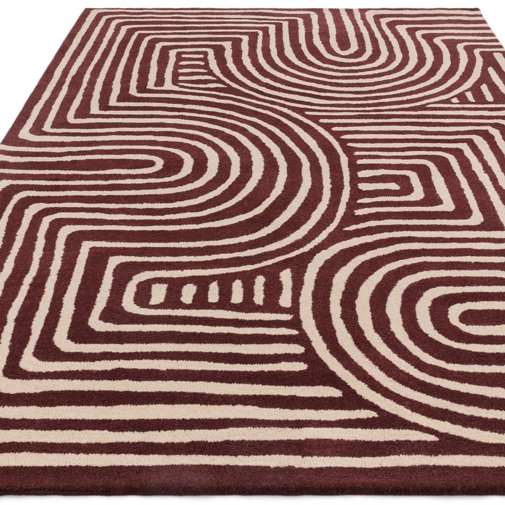 RF29 Curve Plum Reef Rug - 200cm x 290cm
