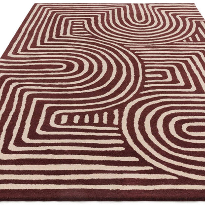 RF29 Curve Plum Reef Rug - 200cm x 290cm
