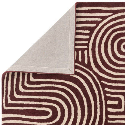 RF29 Curve Plum Reef Rug - 200cm x 290cm