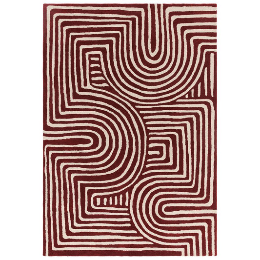 RF29 Curve Plum Reef Rug - 200cm x 290cm