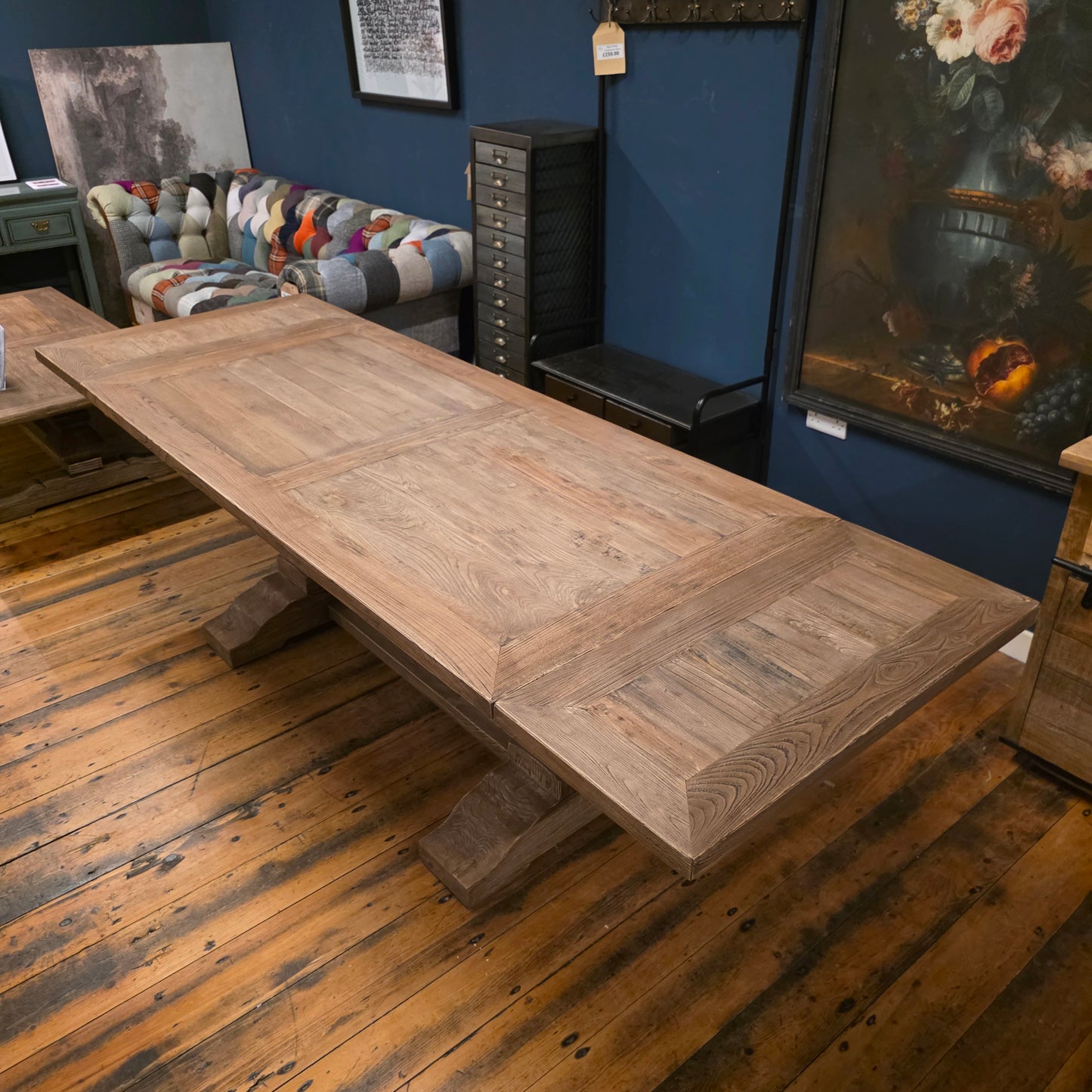 Oyster Elm Extending Dining Table - 3 sizes