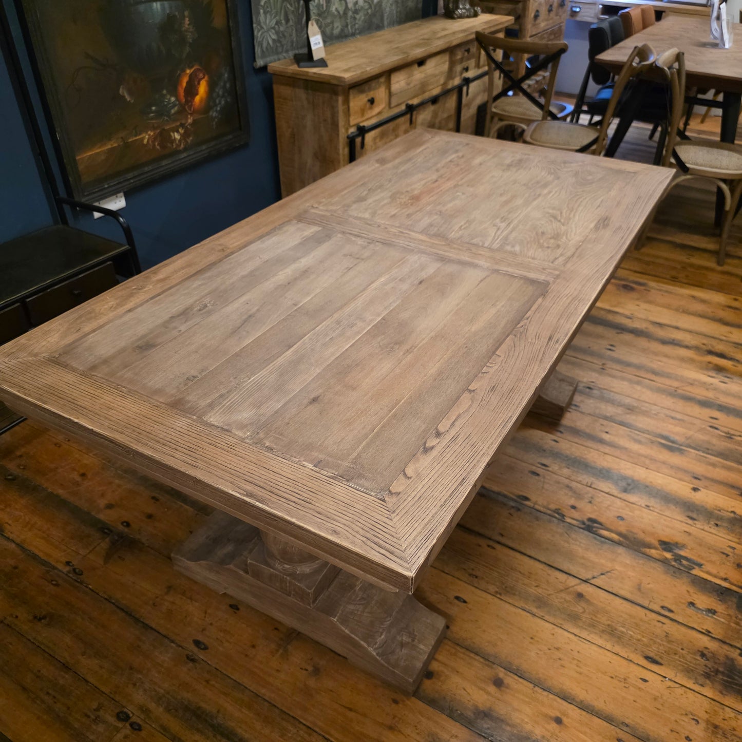 Oyster Elm Extending Dining Table - 3 sizes