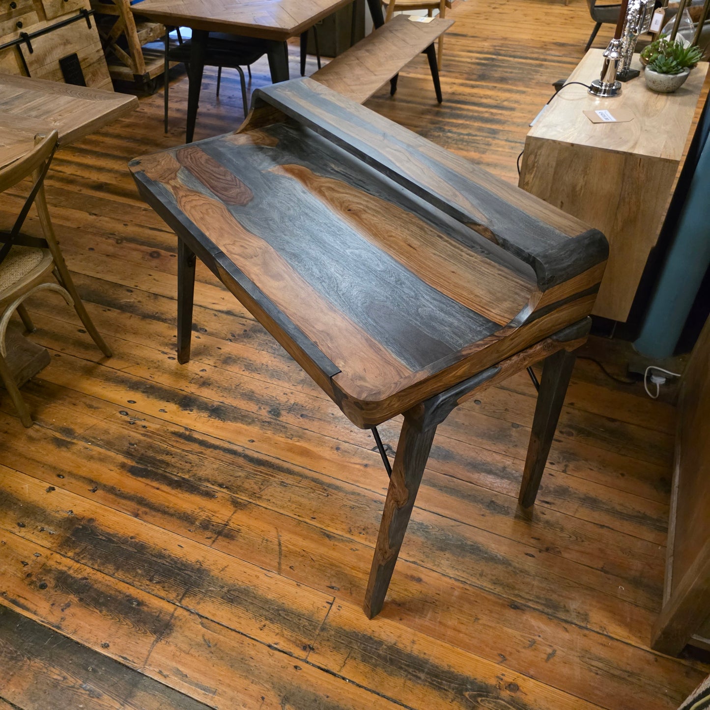 Stopa Sheesham & Metal Study Desk