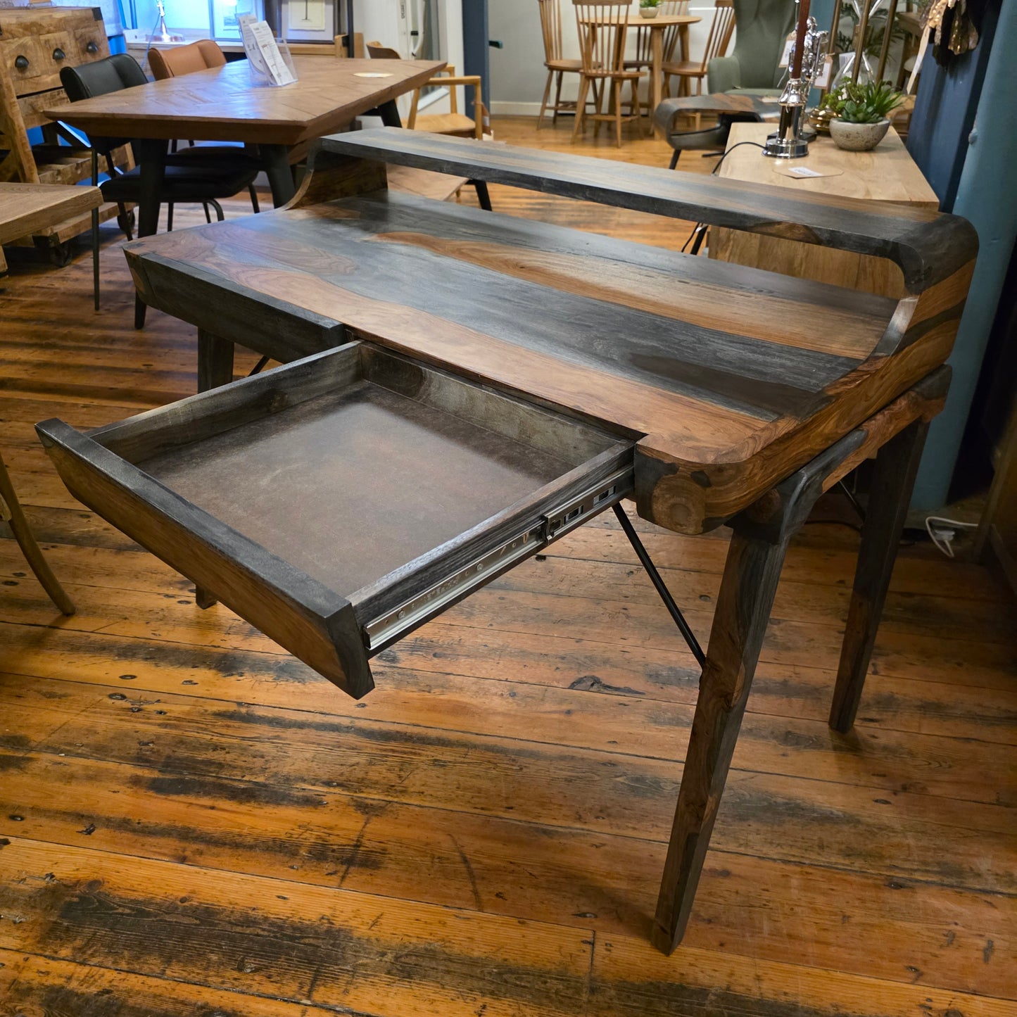 Stopa Sheesham & Metal Study Desk