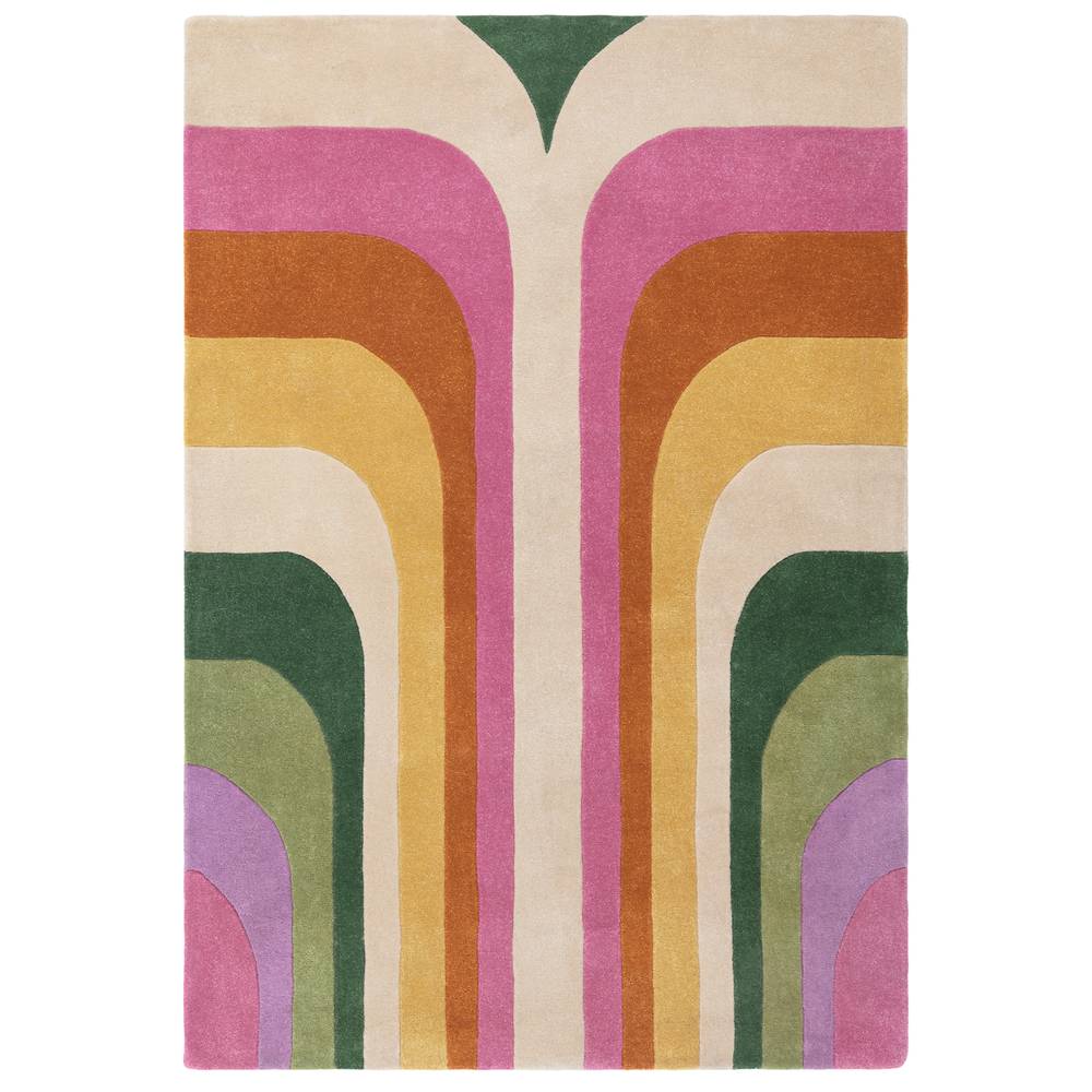 01 Retro Pink Romy Rug - 200cm x 290cm