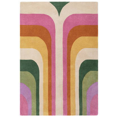 01 Retro Pink Romy Rug - 200cm x 290cm