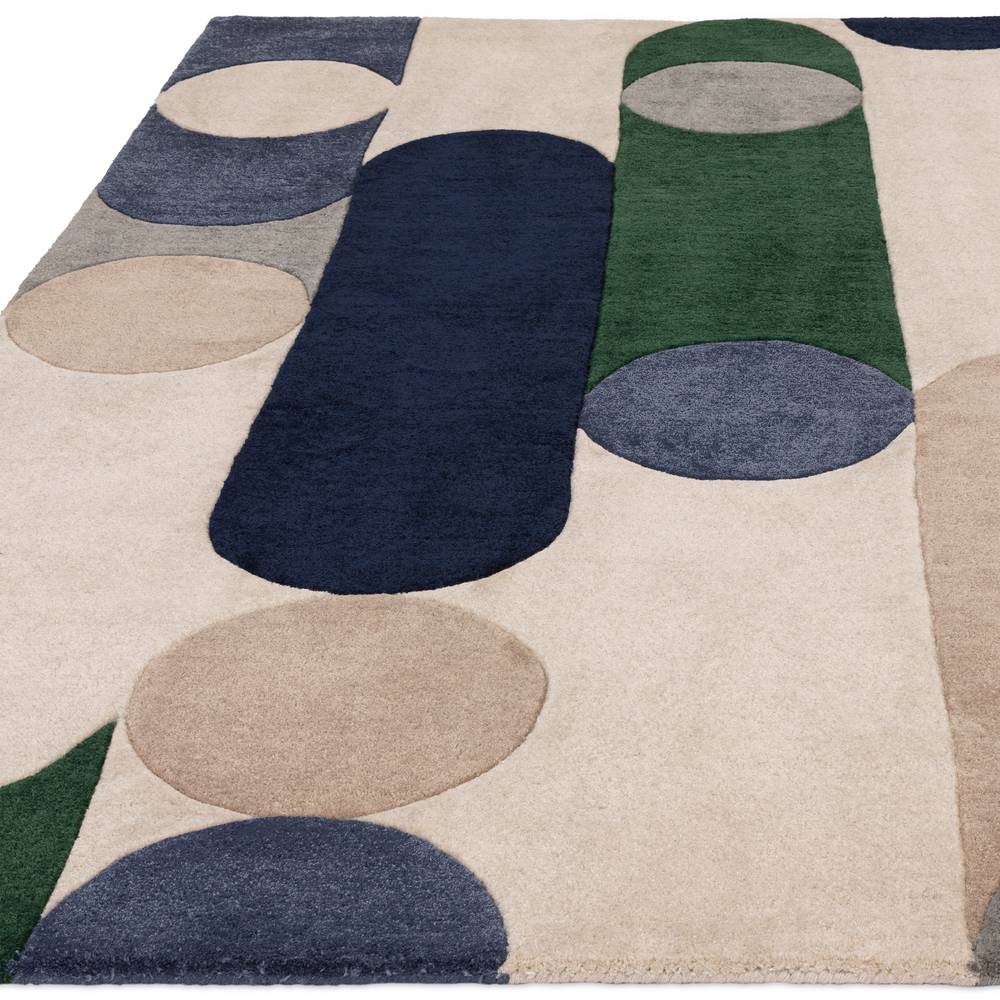 08 Morse Blue Romy Rug - 200cm x 290cm