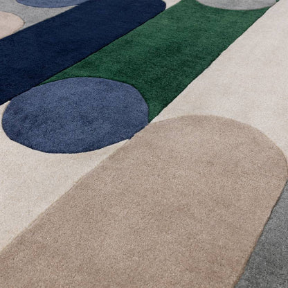 08 Morse Blue Romy Rug - 200cm x 290cm