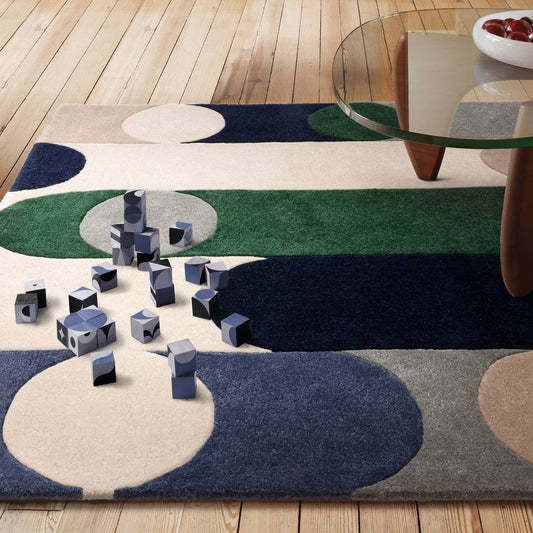 08 Morse Blue Romy Rug - 200cm x 290cm