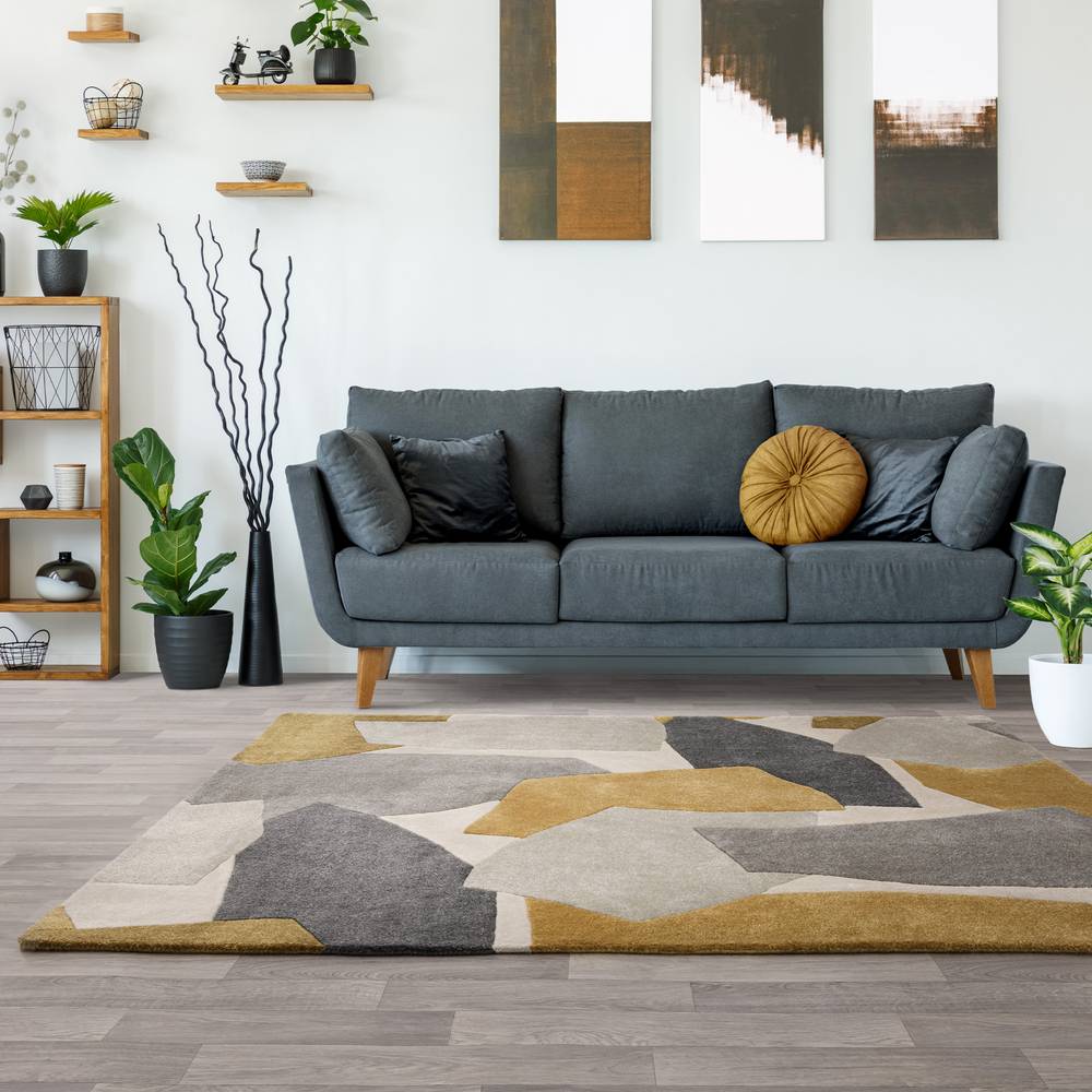 10 Element Ochre Romy Rug - 200cm x 290cm