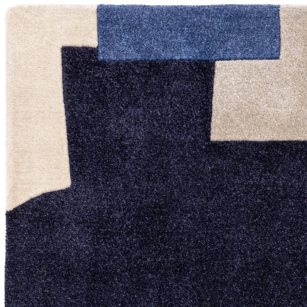 11 Element Blue Romy Rug - 200cm x 290cm