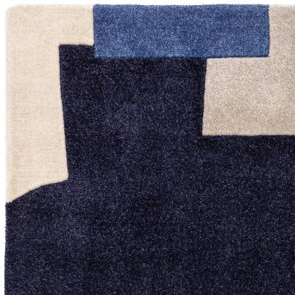 11 Element Blue Romy Rug - 200cm x 290cm