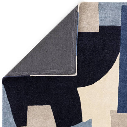 11 Element Blue Romy Rug - 200cm x 290cm