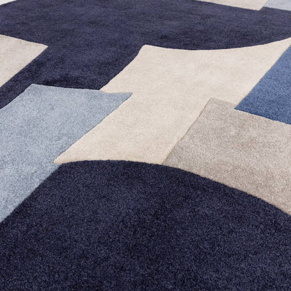 11 Element Blue Romy Rug - 200cm x 290cm