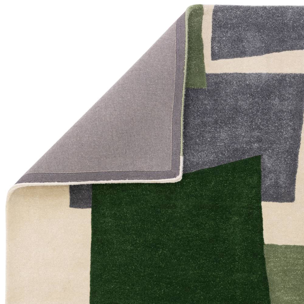 12 Papercut Green Romy Rug - 200cm x 290cm
