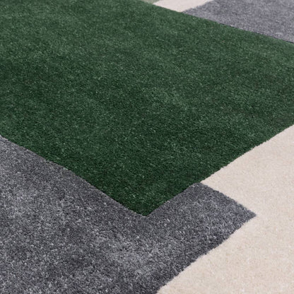 12 Papercut Green Romy Rug - 200cm x 290cm