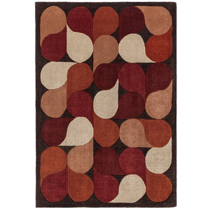 14 Jive Red Romy Rug - 200cm x 290cm