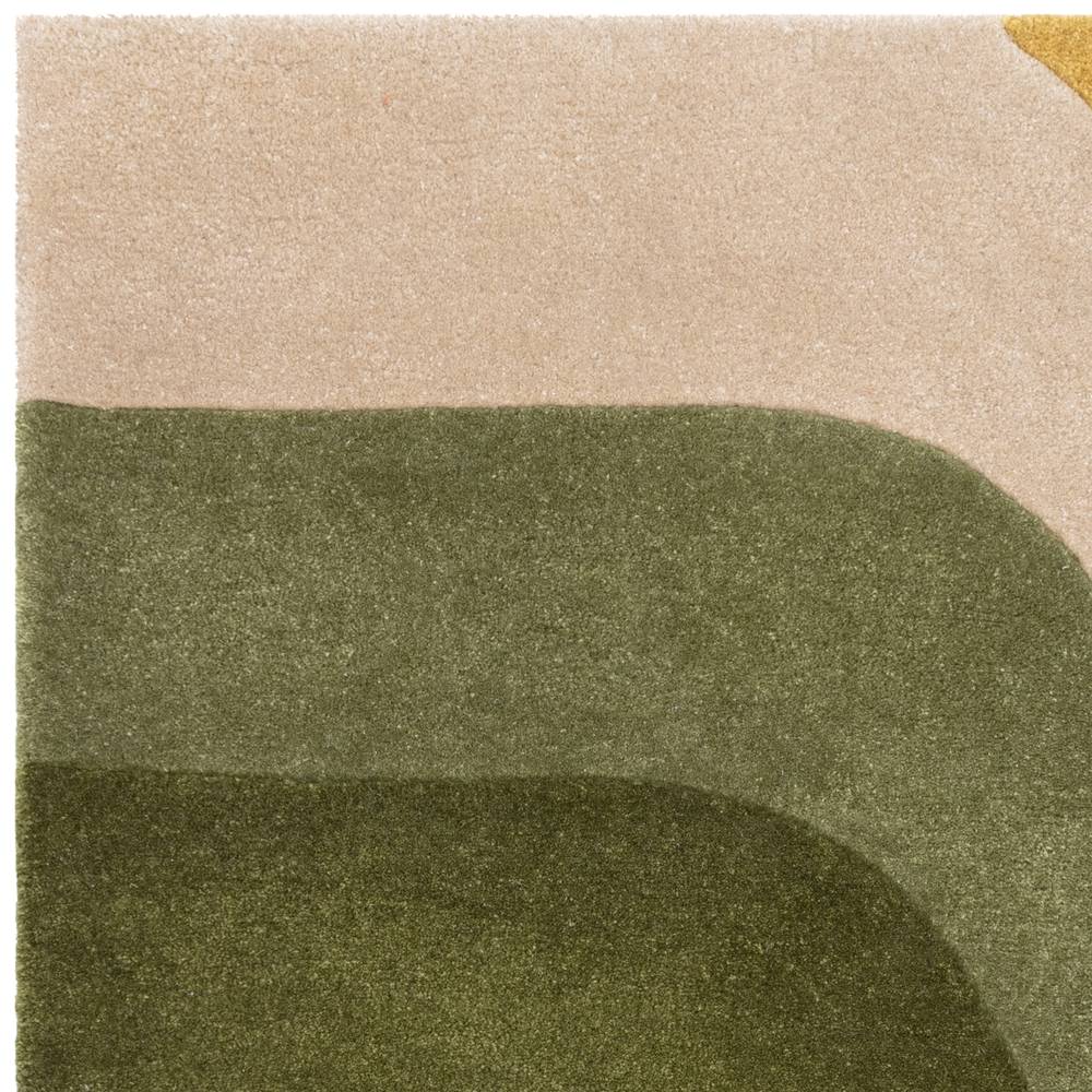 02 Retro Green Romy Rug - 200cm x 290cm