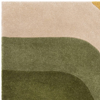 02 Retro Green Romy Rug - 200cm x 290cm