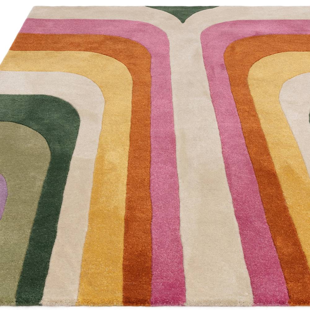 01 Retro Pink Romy Rug - 200cm x 290cm