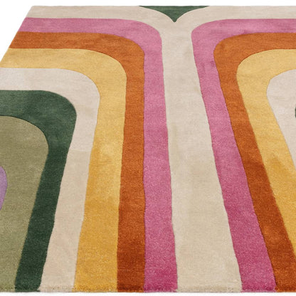 01 Retro Pink Romy Rug - 200cm x 290cm