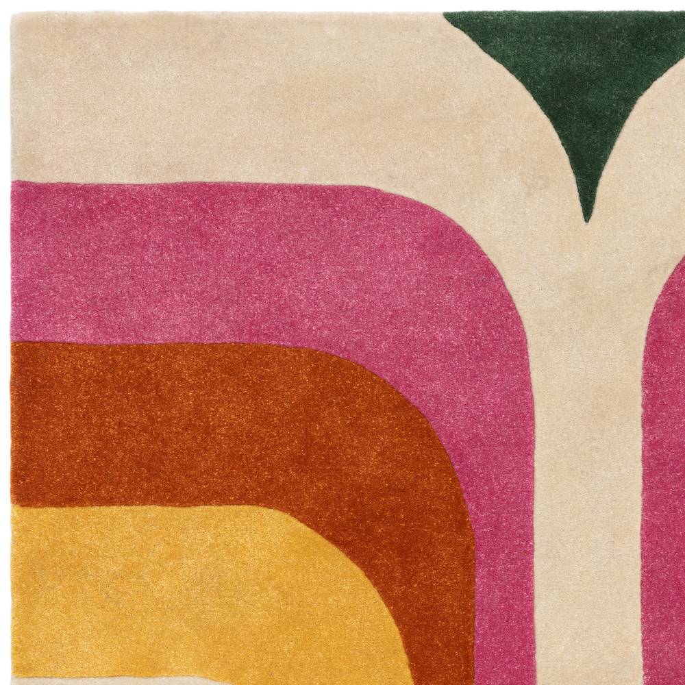 01 Retro Pink Romy Rug - 200cm x 290cm