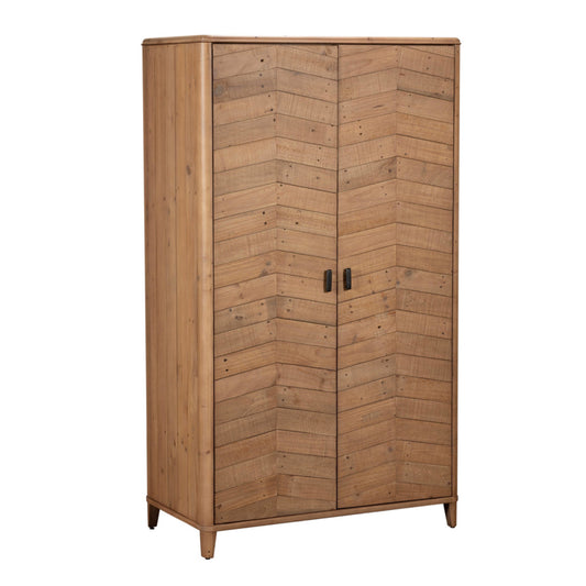 Rustic Chevron Double Wardrobe - Pieces For Places