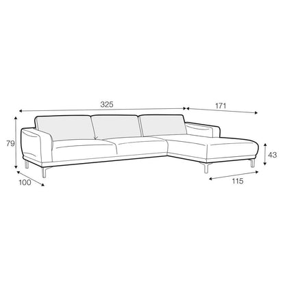 Edvin Set 2 Corner Chaise Sofa - Pieces For Places